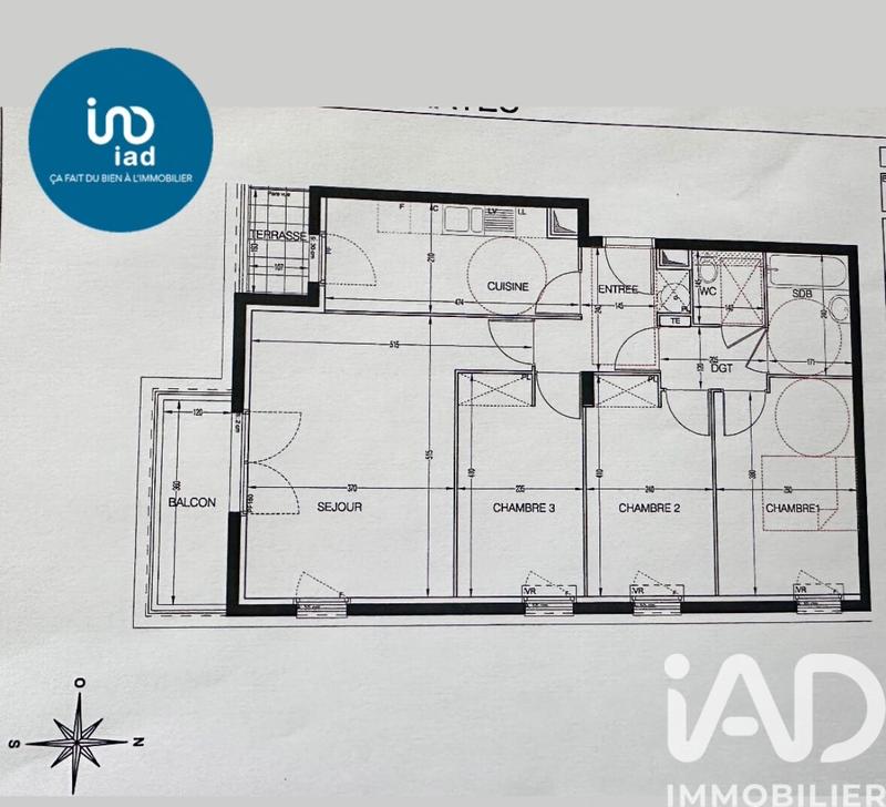 Appartement - 74 m² - 4 pièces