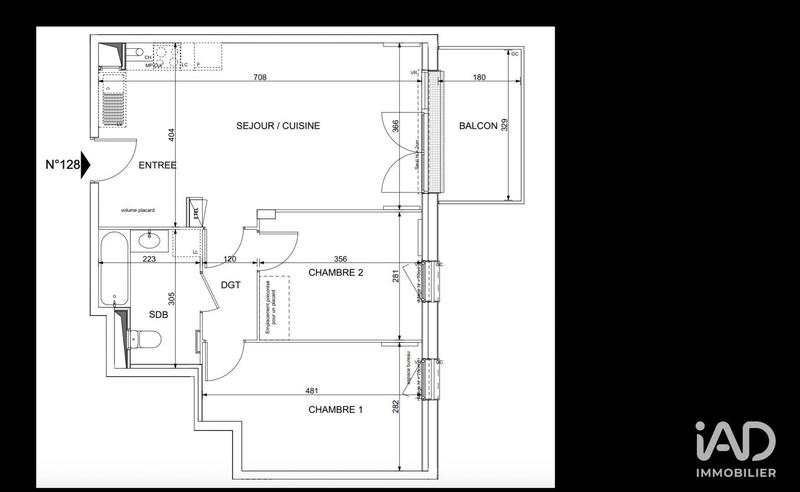 Appartement - 58 m² - 3 pièces