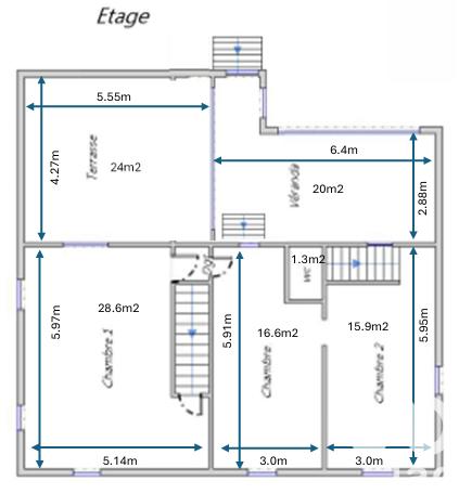 Maison - 170 m² - 6 pièces