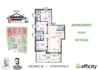 Appartement - 81 m² - 4 pièces