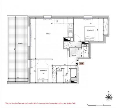 Appartement - 63 m² - 3 pièces