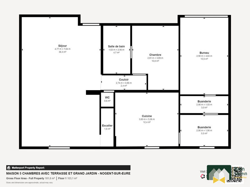 Maison ancienne - 135 m² - 5 pièces