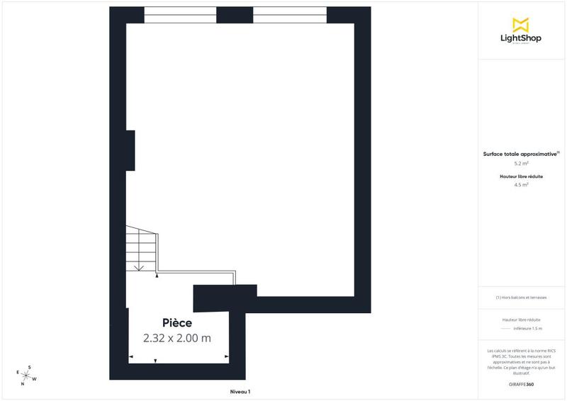 Appartement - 59 m² - 2 pièces
