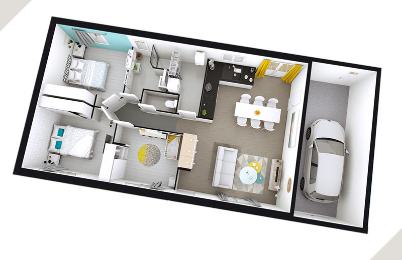 Maison - 80 m² - 5 pièces