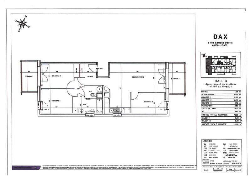 Appartement - 79 m² - 4 pièces