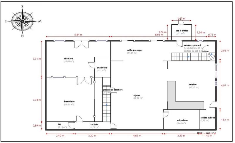 Maison - 196 m² - 6 pièces