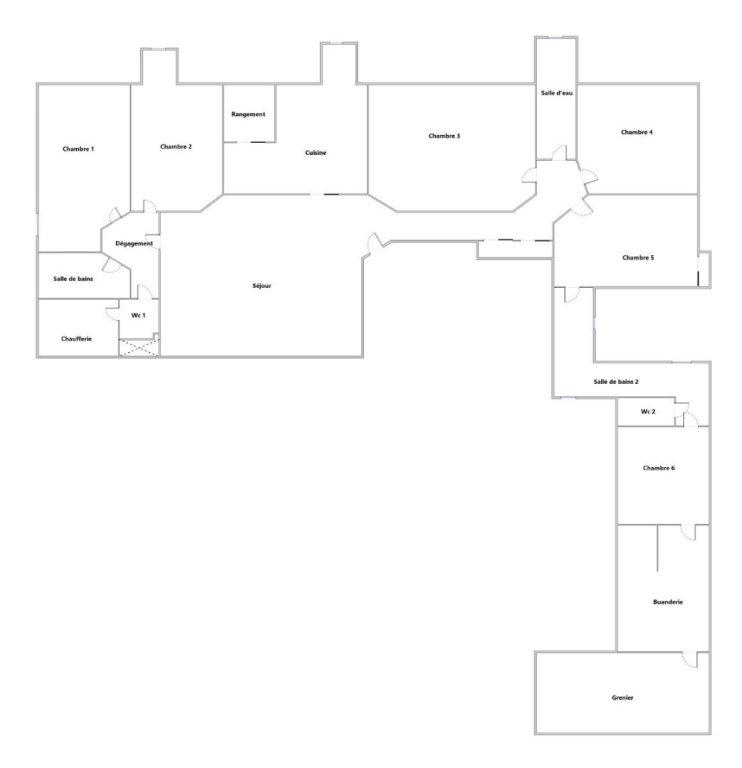 Appartement - 167 m² - 6 pièces