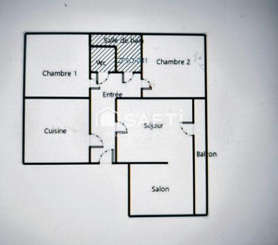 Appartement - 63 m² - 3 pièces