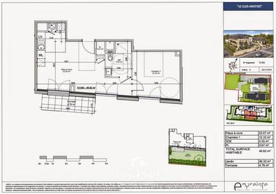 Appartement - 41 m² - 2 pièces