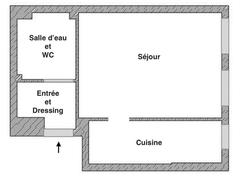 Studio - 25 m² - 1 pièce