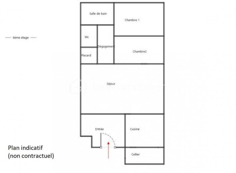 Appartement - 60 m² - 3 pièces
