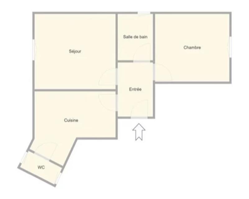 Appartement - 48 m² - 2 pièces