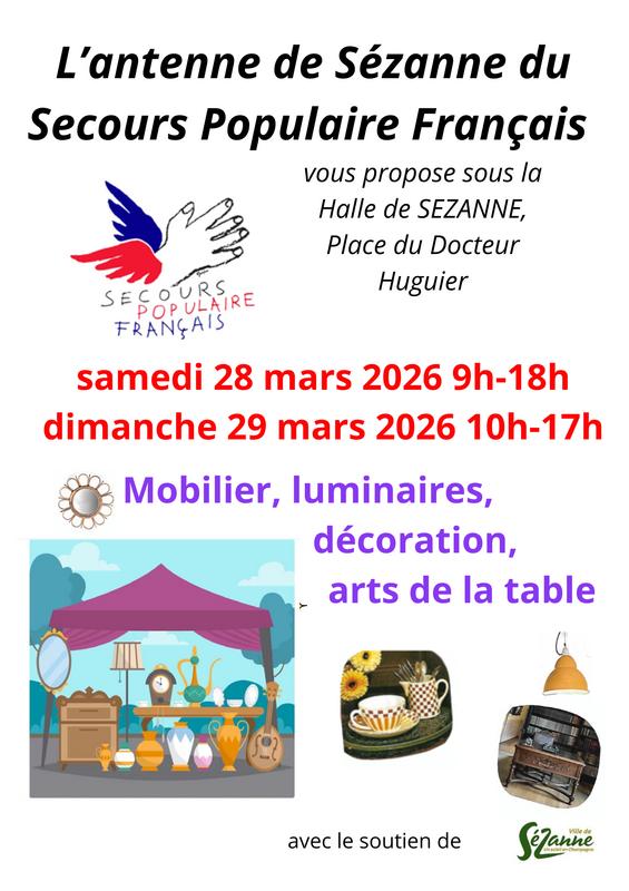 Brocante du secours populaire français