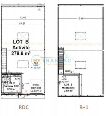 Local d'activités - 343 m²