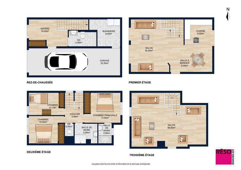 Villa - 117 m² - 5 pièces