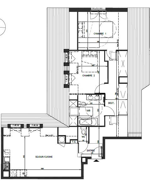Appartement - 82 m² - 3 pièces