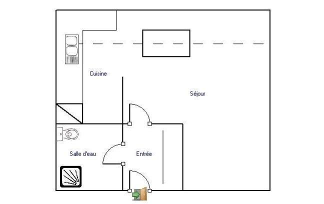 Appartement - 25 m² - 1 pièce