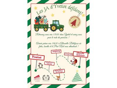 Parade de Noël des Jeunes Agriculteurs d’Yvetot