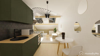 Appartement ancien - 21 m² - 1 pièce