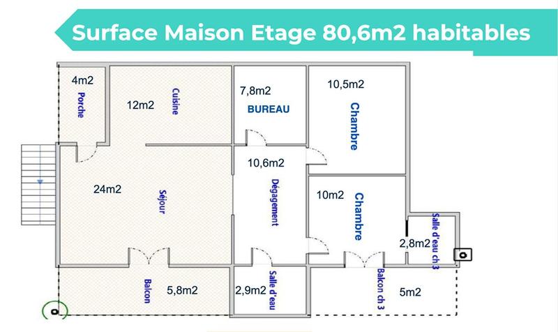 Maison - 126 m² - 8 pièces