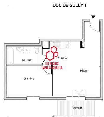 Appartement - 45 m² - 2 pièces