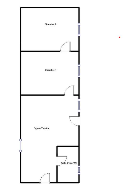 Maison - 50 m² - 3 pièces