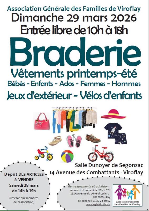 Braderie de vêtements de l'Agfv