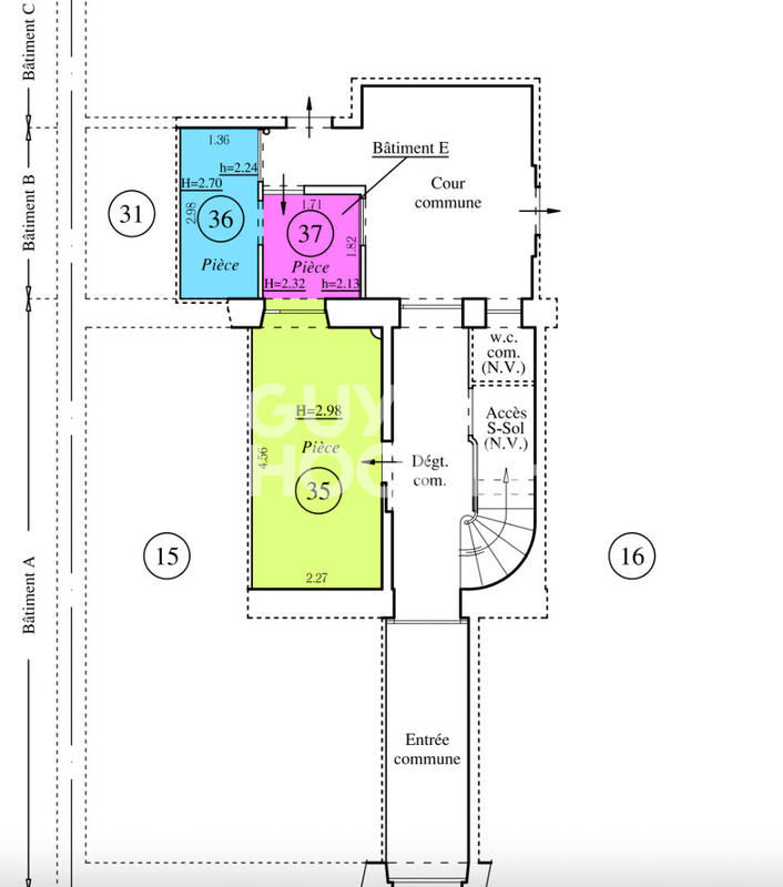 Appartement - 18 m² - 1 pièce