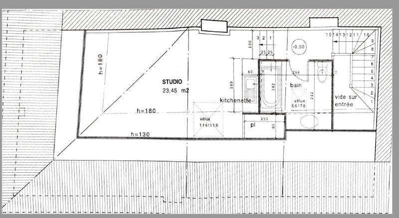 Appartement - 22 m² - 1 pièce
