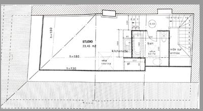 Appartement - 22 m² - 1 pièce