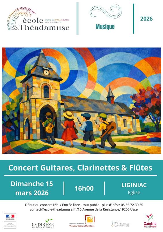 Concert guitares, clarinettes et flûtes
