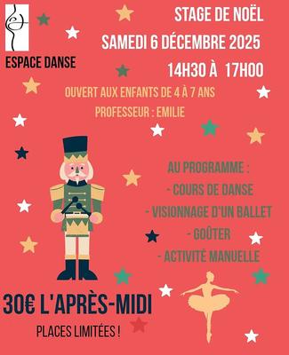 Stage de noël Espace Danse