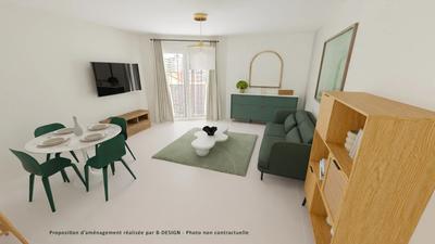 Appartement - 46 m² - 2 pièces