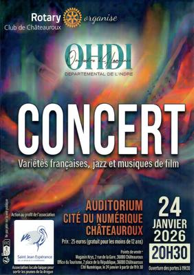 Concert de variétés françaises, jazz et musique de film