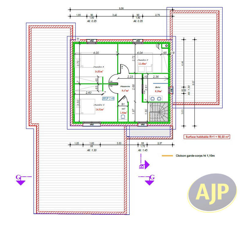 Maison - 190 m² - 6 pièces