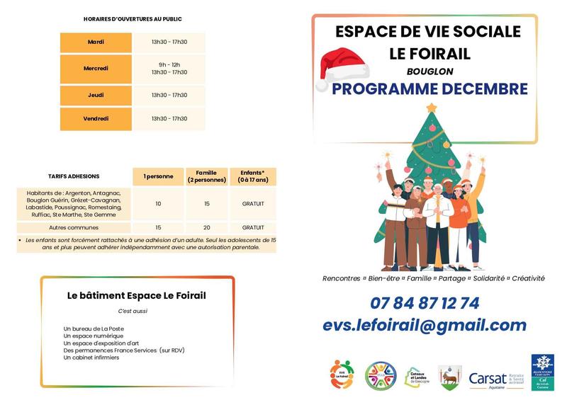 Programme du Foirail - décembre 2025