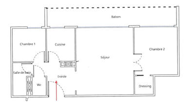 Appartement - 60 m² - 3 pièces