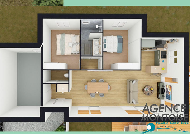 Maison - 65 m² - 3 pièces