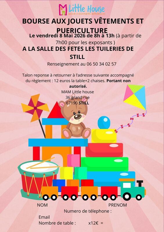 Bourse aux vêtements, jouets et puériculture