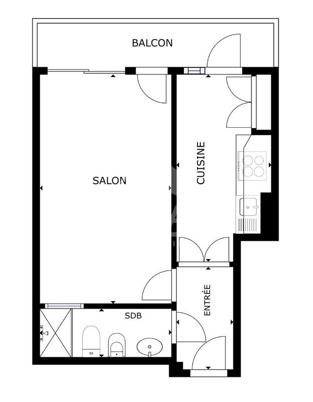 Appartement - 27 m² - 1 pièce
