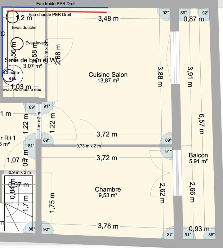 Appartement - 26 m² - 2 pièces