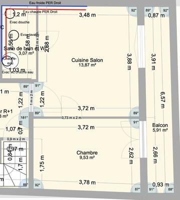 Appartement - 26 m² - 2 pièces