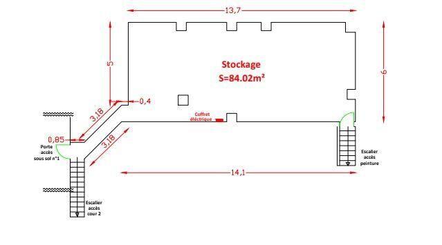 Local commercial - 1 700 m²