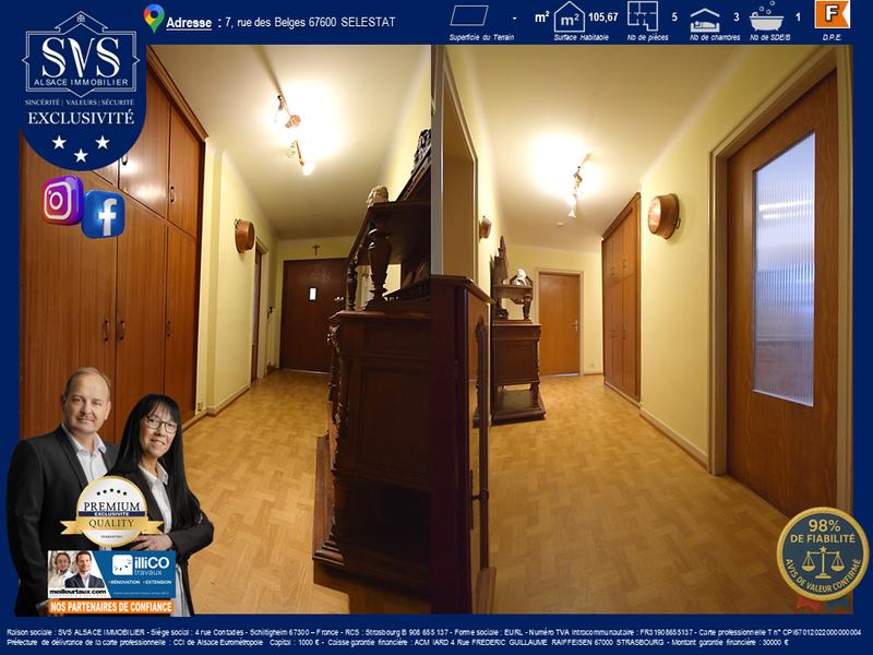 Appartement - 106 m² - 5 pièces