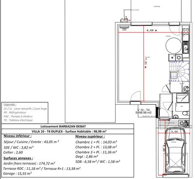 Villa - 99 m² - 4 pièces