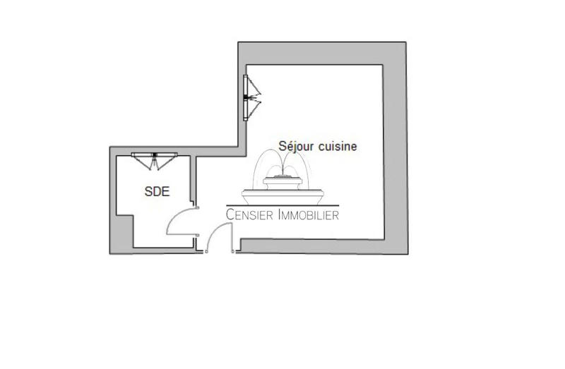 Appartement - 15 m² - 1 pièce