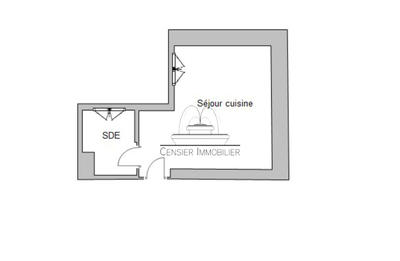 Appartement - 15 m² - 1 pièce