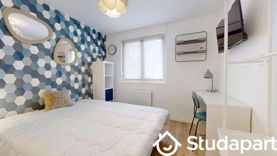 Chambre - 11 m² - 1 pièce