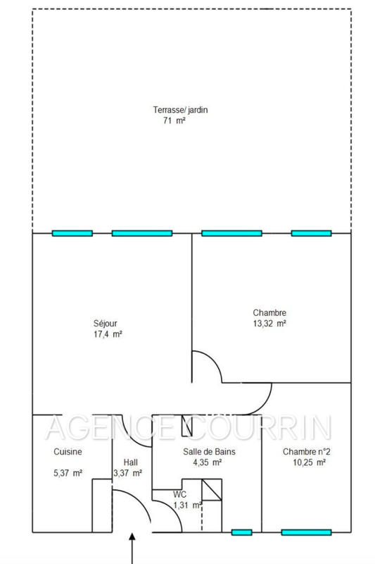 Appartement - 55 m² - 3 pièces