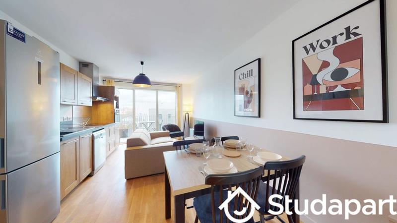 Chambre - 9 m² - 1 pièce